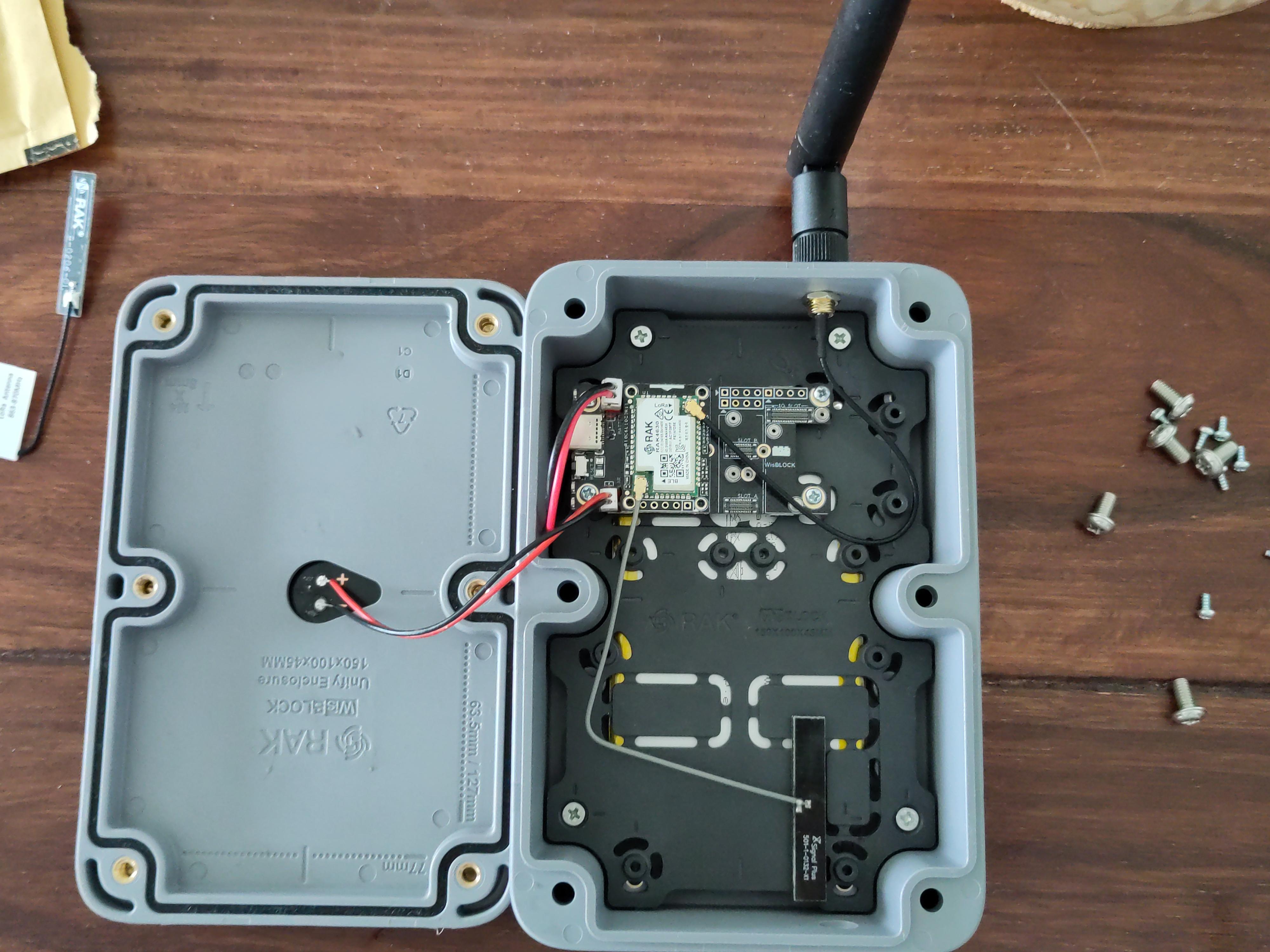 Note the large amount of space for other components, such as GPS trackers.